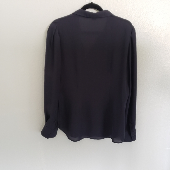 Theory Miska silk blouse size large - Picture 5 of 6